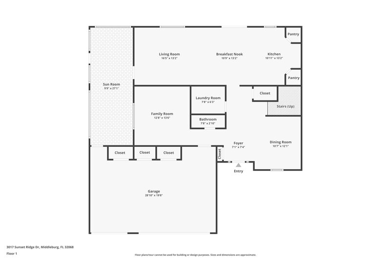 2,190/Mo, 3017 Sunset Ridge Dr Middleburg, FL 32068 Floor Plan View