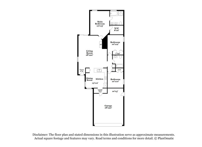 1,930/Mo, 1880 Pineta Cove Drive Middleburg, FL 32068 Floor Plan View