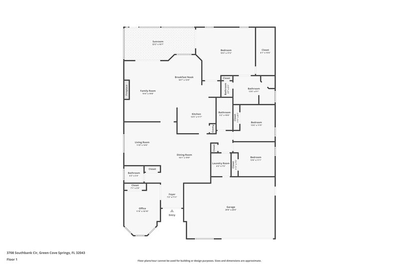2,110/Mo, 3708 Southbank Cir Green Cove Springs, FL 32043 Floor Plan View