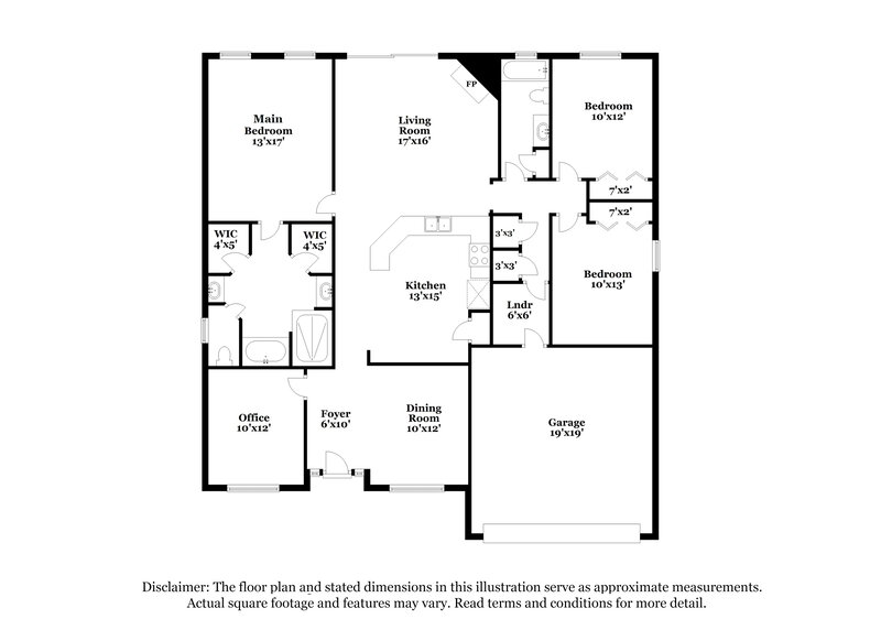 2,225/Mo, 1920 Harbor Island Dr Fleming Island, FL 32003 Floor Plan View