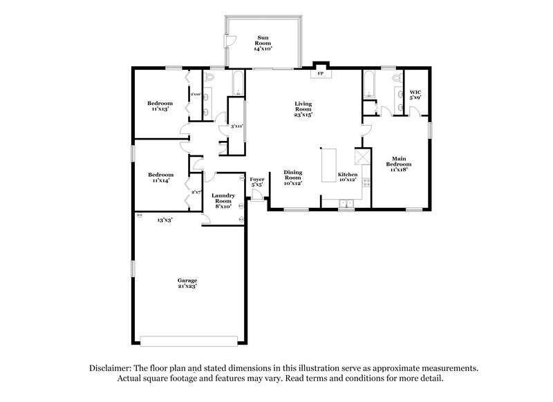 2,215/Mo, 3167 Laurel Grove S Jacksonville, FL 32223 Floor Plan View