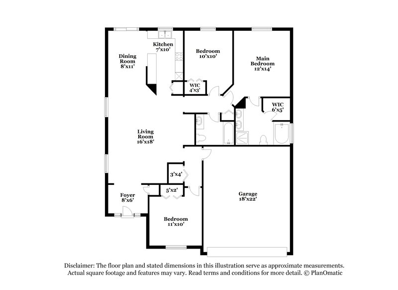 1,810/Mo, 2837 Cross Creek Dr Green Cove Springs, FL 32043 Floor Plan View