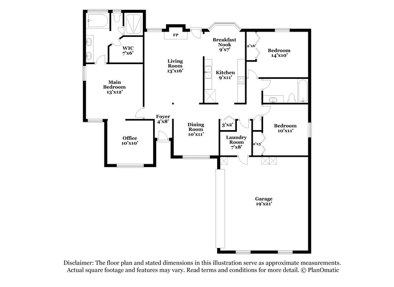 1,945/Mo, 1870 Twin Peak Ct Middleburg, FL 32068 Floor Plan View