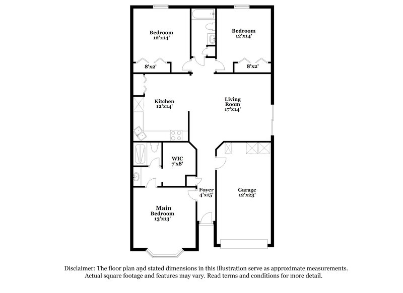 1,705/Mo, 1865 Sheraton Lakes Cir Middleburg, FL 32068 Floor Plan View