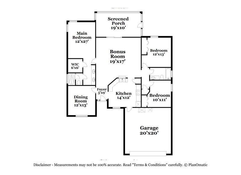 1,880/Mo, 5421 Cumberland Forest Ln Jacksonville, FL 32257 Floor Plan View