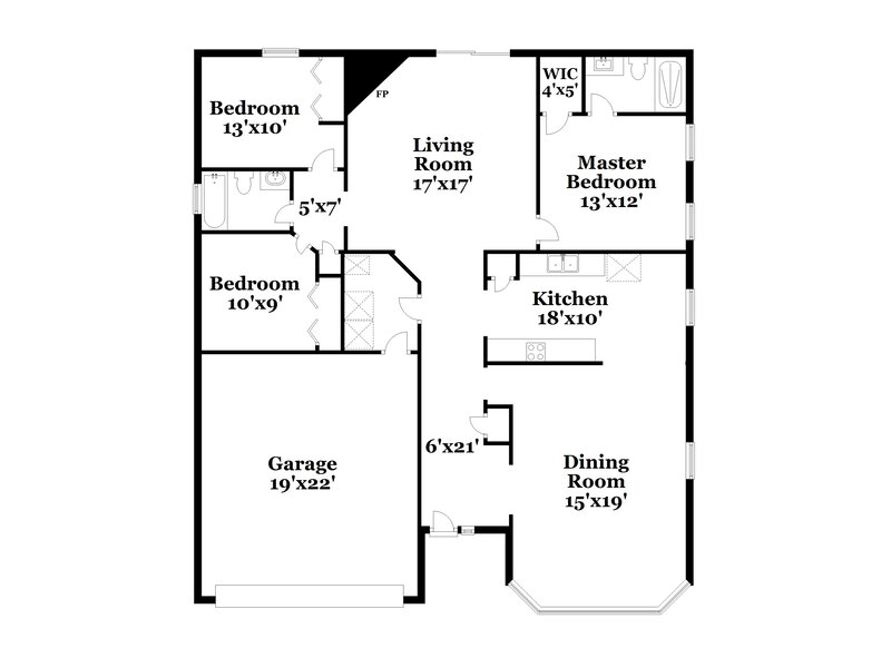 2,160/Mo, 12430 Running River Rd S Jacksonville, FL 32225 Floor Plan View