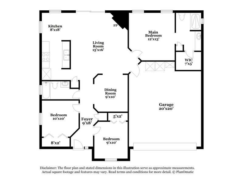 2,035/Mo, 3866 English Colony Dr S Jacksonville, FL 32257 Floor Plan View