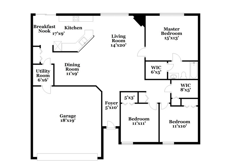 1,890/Mo, 2682 Oak Haven Dr Middleburg, FL 32068 Floor Plan View