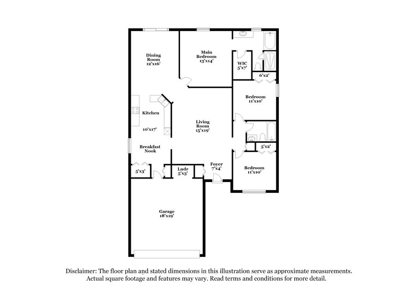 1,685/Mo, 3297 Carlotta Rd Middleburg, FL 32068 Floor Plan View