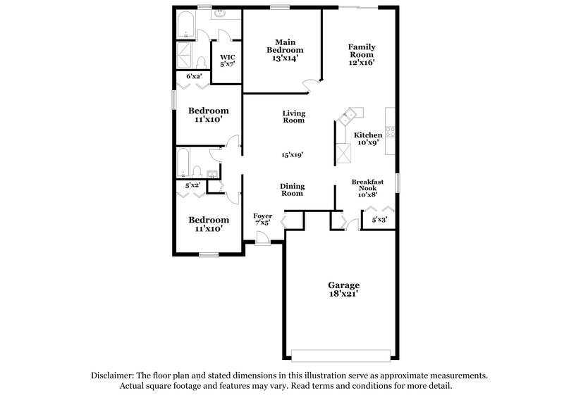 1,720/Mo, 7397 Prosperity Park Rd N Jacksonville, FL 32244 Floor Plan View