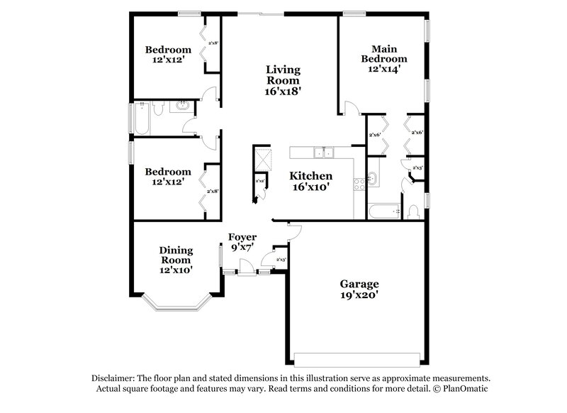 2,190/Mo, 2231 Luana Dr E Jacksonville, FL 32246 Floor Plan View