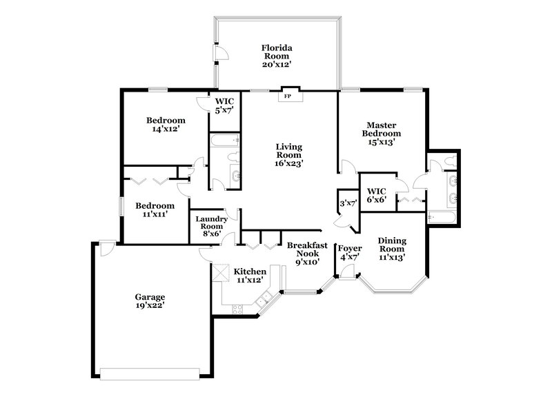 2,690/Mo, 8468 Hamden Rd Jacksonville, FL 32244 Floor Plan View