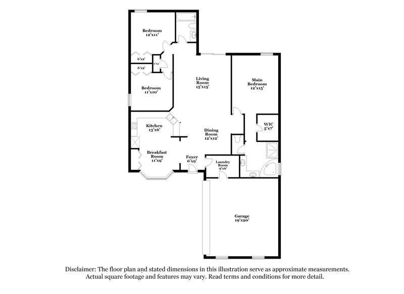 2,040/Mo, 1771 Moss Creek Dr Fleming Island, FL 32003 Floorplan View