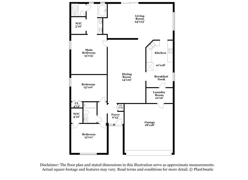 1,685/Mo, 3561 Talisman Dr Middleburg, FL 32068 Floorplan View