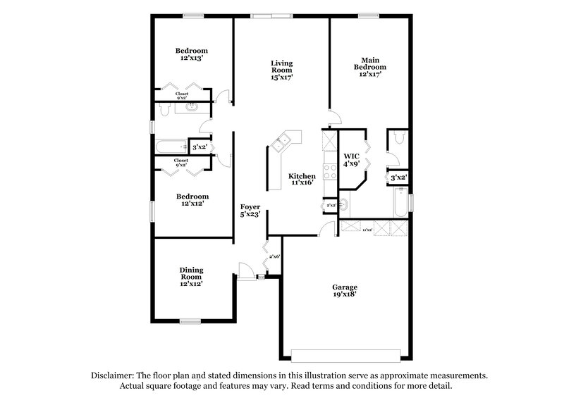 1,835/Mo, 9432 Harrier Ct Jacksonville, FL 32221 Floorplan View