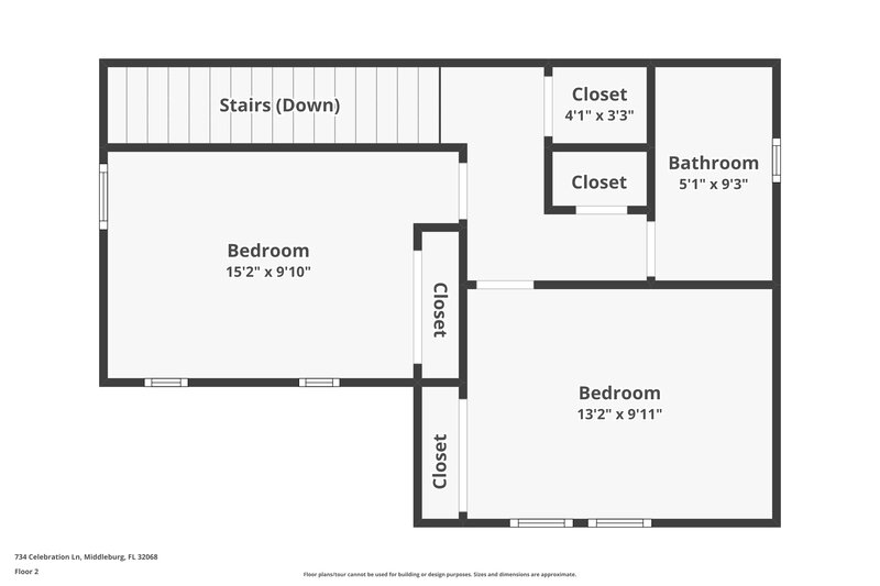 2,090/Mo, 734 Celebration Ln Middleburg, FL 32068 Floor Plan View 2
