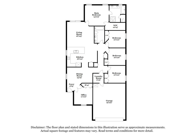 2,040/Mo, 2765 Acorn Park Dr N Jacksonville, FL 32218 Floor Plan View