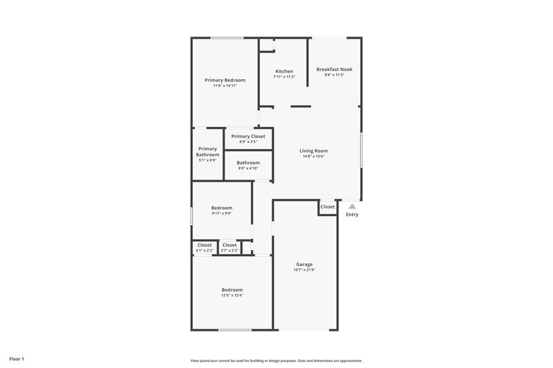 2,240/Mo, 3640 Alec Drive Middleburg, FL 32068 Floor Plan View