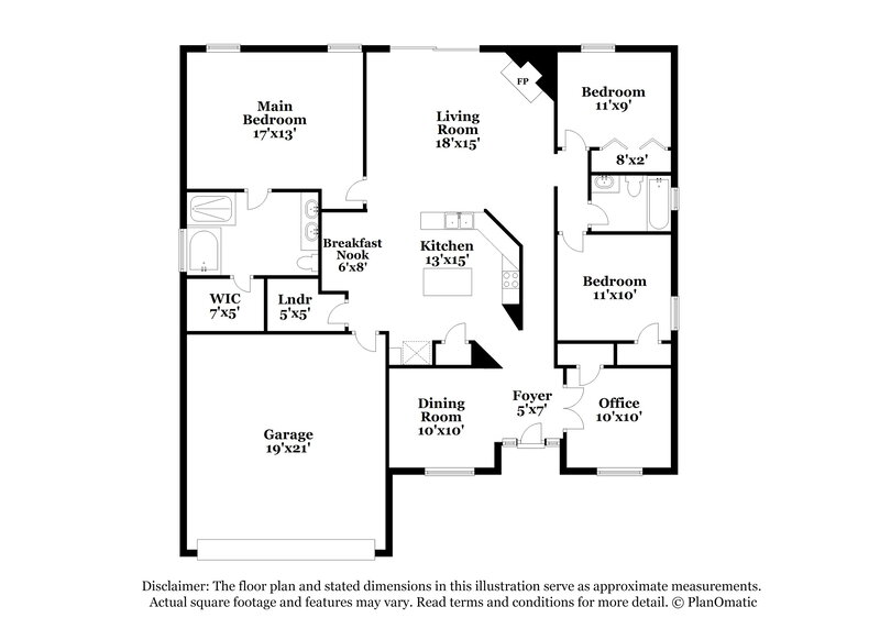 1,790/Mo, 1207 Ravens Trace Ln Middleburg, FL 32068 Floor Plan View