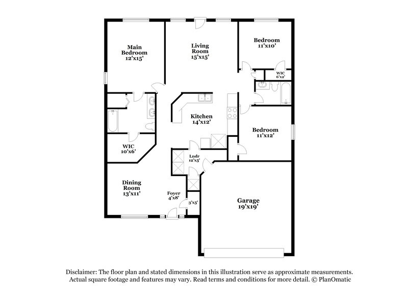 2,640/Mo, 2074 Cherokee Cove Trl Jacksonville, FL 32221 Floor Plan View