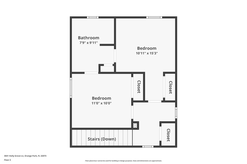 1,995/Mo, 3041 Holly Grove Ln Orange Park, FL 32073 Floor Plan View 2