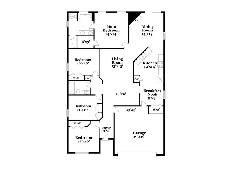 2,205/Mo, 1759 Saw Lake Dr Middleburg, FL 32068 Floor Plan View