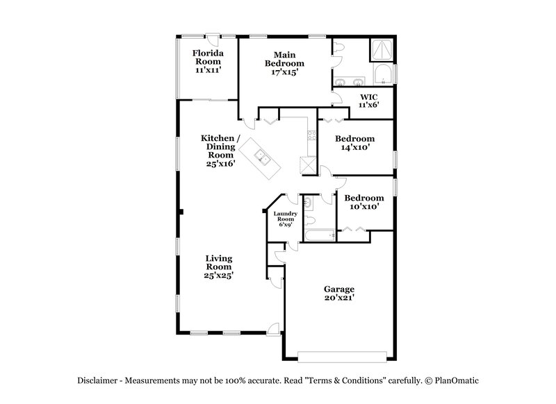 2,085/Mo, 1908 High Prairie Ln Middleburg, FL 32068 Floor Plan View