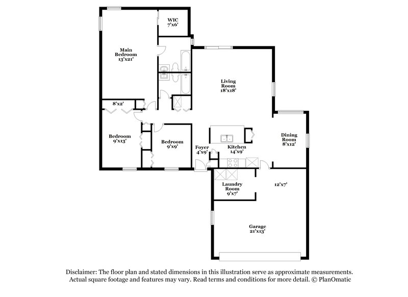 1,770/Mo, 1294 Bear Run Blvd Orange Park, FL 32065 Floor Plan View