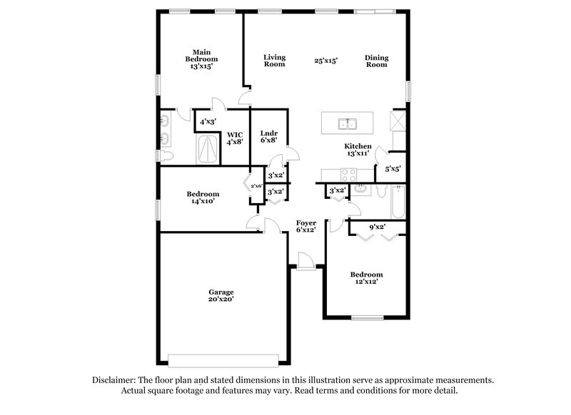 1,890/Mo, 4161 Fishing Creek Ln Middleburg, FL 32068 Floor Plan View