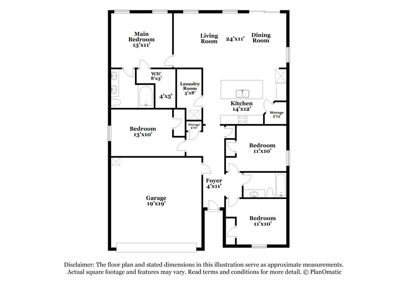 1,975/Mo, 2990 Fisher Oak Pl Green Cove Springs, FL 32043 Floor Plan View