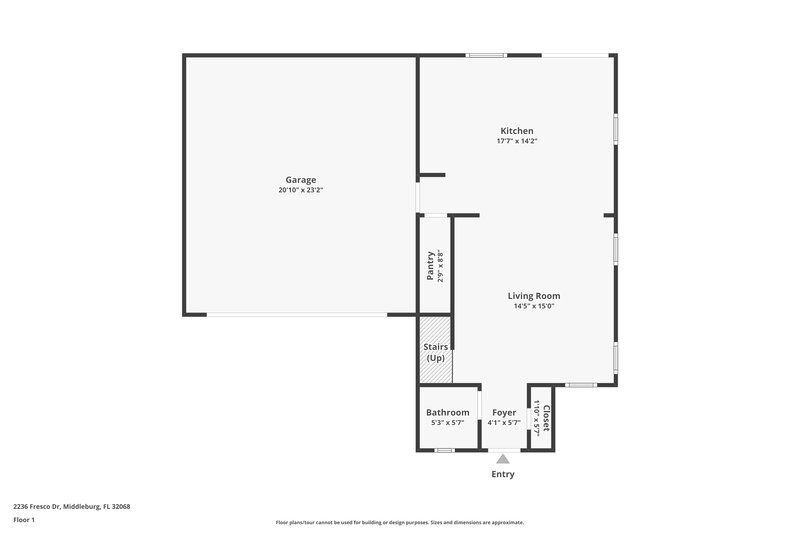 1,710/Mo, 2236 Fresco Dr Middleburg, FL 32068 Floor Plan View