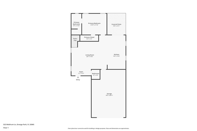 1,845/Mo, 522 Meldrum Ln Orange Park, FL 32065 Floor Plan View