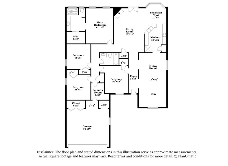 2,115/Mo, 3656 Double Branch Ln Orange Park, FL 32073 Floorplan View