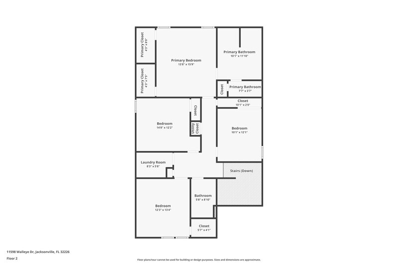 1,875/Mo, 11598 Walleye Dr Jacksonville, FL 32226 Floor Plan View 2