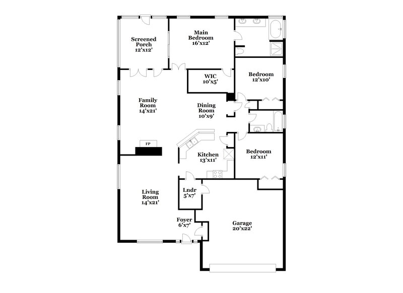 2,135/Mo, 1679 Rustling Dr Fleming Island, FL 32003 Floor Plan View