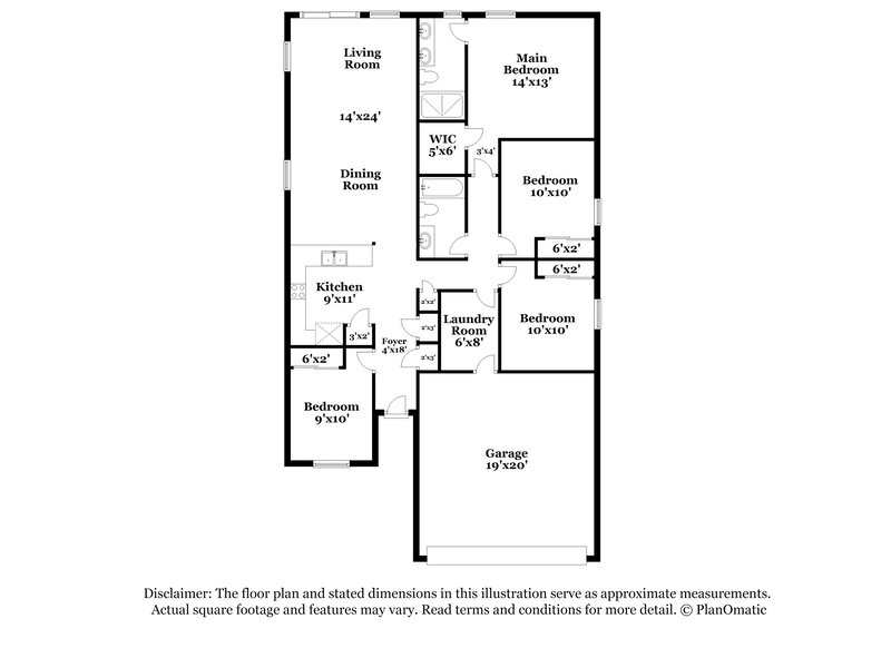 2,030/Mo, 7317 Townsend Village Ln Jacksonville, FL 32277 Floor Plan View