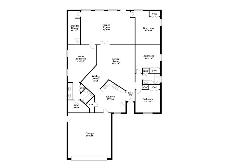 2,455/Mo, 3747 N Mandarin Woods Dr Jacksonville, FL 32223 Floor Plan View
