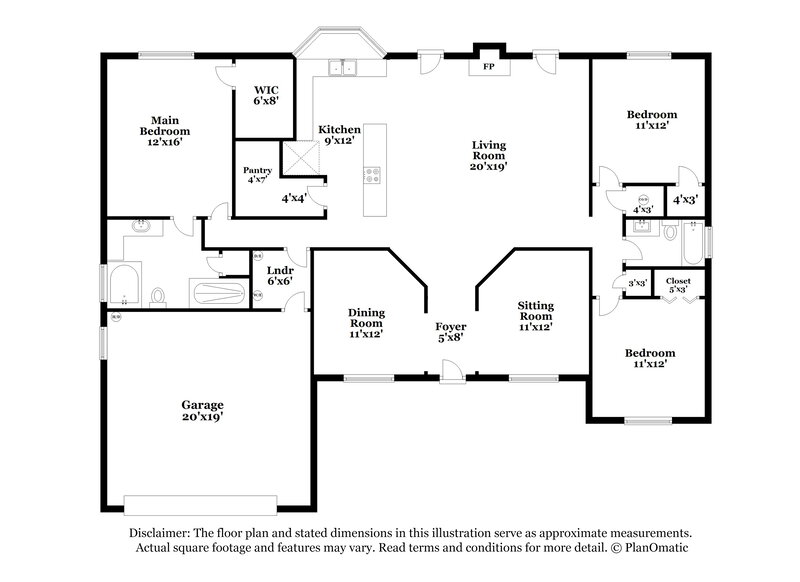 2,340/Mo, 12127 Rush Creek Dr N Jacksonville, FL 32225 Floorplan View