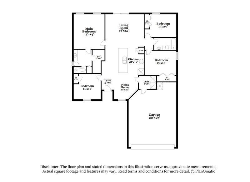 2,000/Mo, 6081 Patriots Landing Ln Jacksonville, FL 32244 Floor Plan View