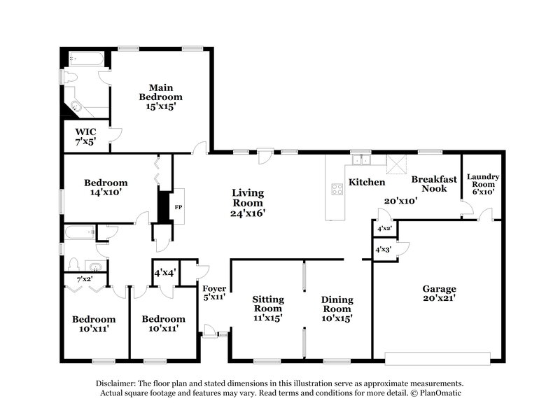 2,550/Mo, 5537 Blackjack Grove Ln Jacksonville, FL 32258 Floorplan View