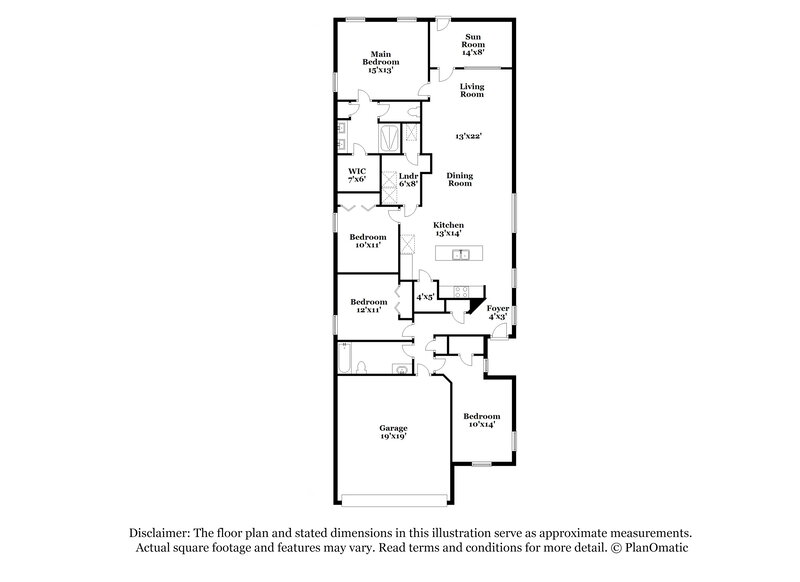 2,190/Mo, 10070 Kit Fox Pkwy Jacksonville, FL 32222 Floor Plan View