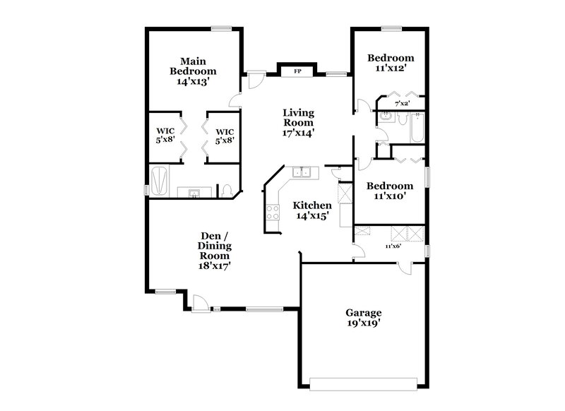 2,305/Mo, 13146 Staffordshire Dr S Jacksonville, FL 32225 Floor Plan View