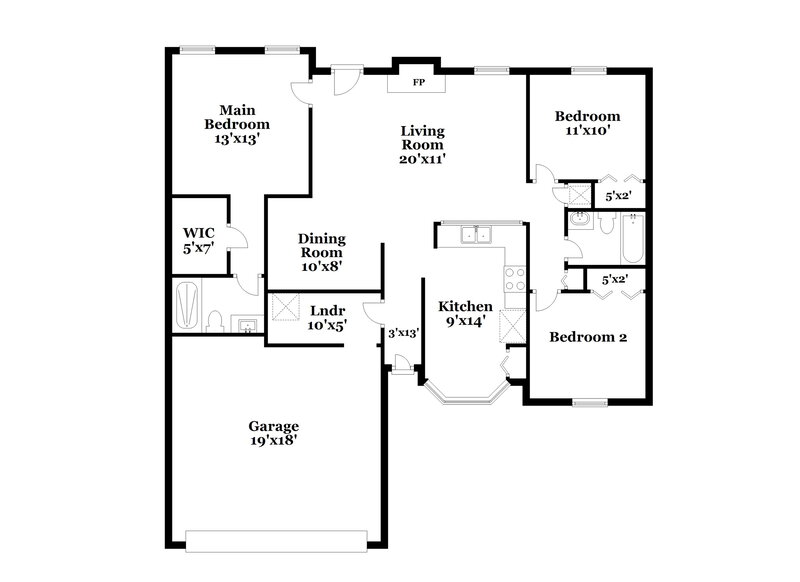 1,765/Mo, 2171 Joseph Hewes Ct Orange Park, FL 32073 Floor Plan View