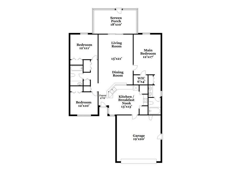 2,265/Mo, 65 Reeding Ridge Dr W Jacksonville, FL 32225 Floor Plan View