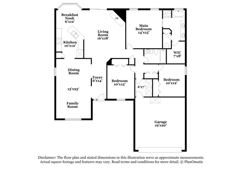 2,040/Mo, 509 Fallen Timbers Dr Orange Park, FL 32073 Floor Plan View