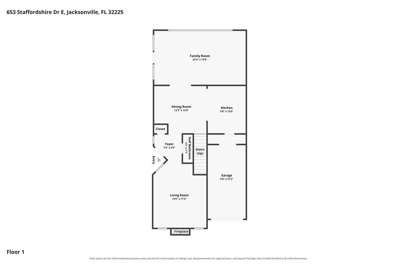 2,395/Mo, 653 Staffordshire Dr E Jacksonville, FL 32225 Floorplan View