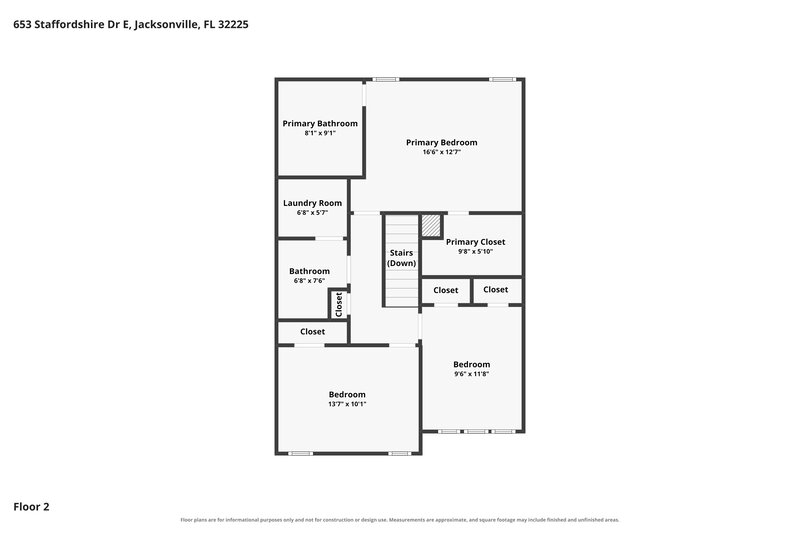 2,395/Mo, 653 Staffordshire Dr E Jacksonville, FL 32225 Floorplan View 2