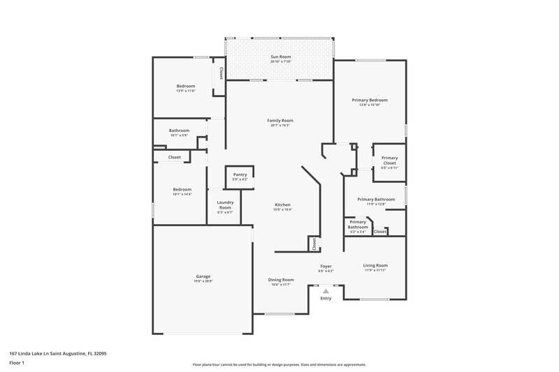 2,470/Mo, 167 Linda Lake Ln Saint Augustine, FL 32095 Floor Plan View