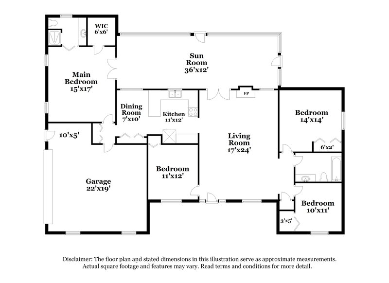 2,075/Mo, 320 Foxridge Rd Orange Park, FL 32065 Floor Plan View