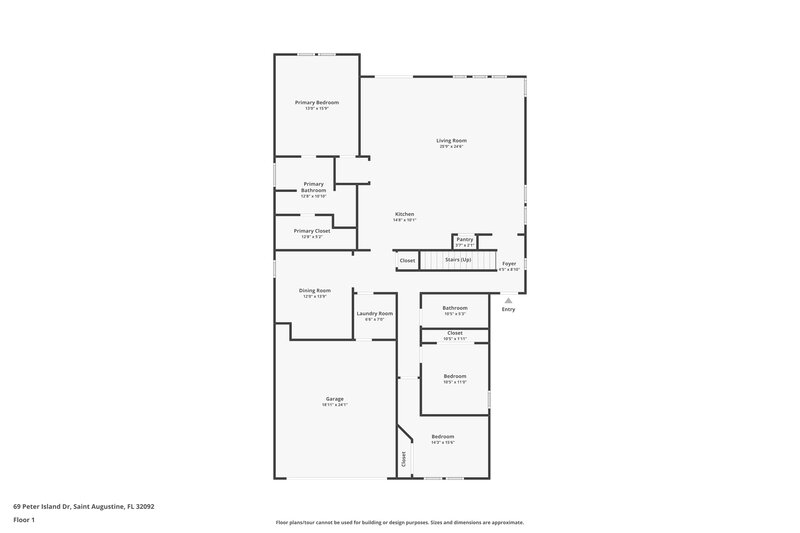 2,980/Mo, 69 Peter Island Dr Saint Augustine, FL 32092 Floorplan View